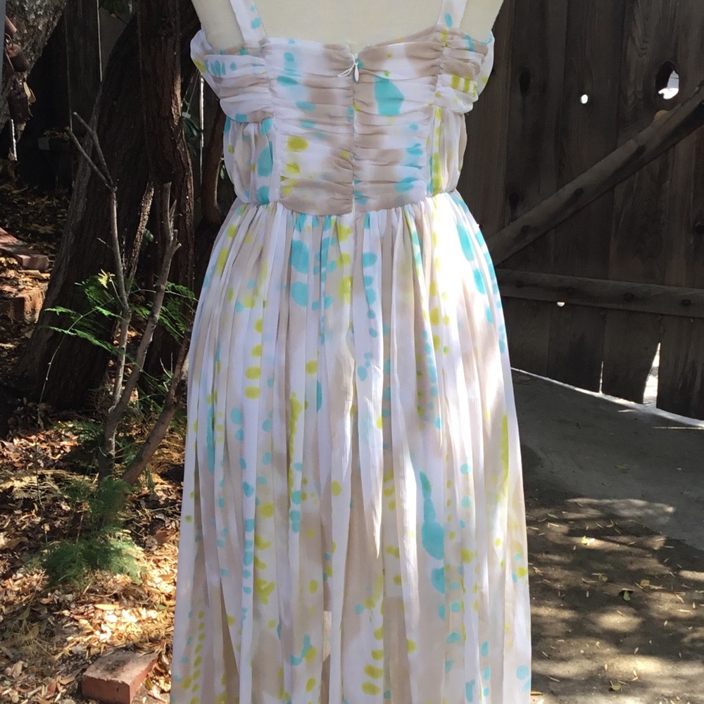 Mid calf water color print dress W118 Walter Baker - Picture 5 of 8